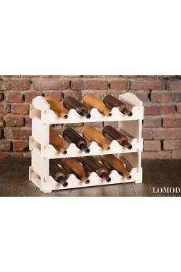 Стеллаж-конструктор Florentine белый на 12 бутылок | LOMOD