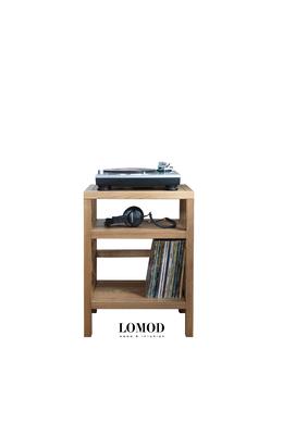Стеллаж для винилового проигрывателя Wood Vinyl 45 | LOMOD