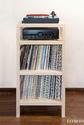 Стойка для пластинок и проигрывателя Wood Vinyl 33 | LOMOD