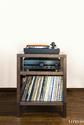 Стойка для пластинок и проигрывателя Wood Vinyl 45 | LOMOD